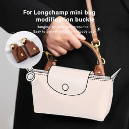CRAZYSMITH Bag Transformation Bag Accessories for Longchamp Mini Bag Straps Punch-free Genuine Leather Shoulder Strap Crossbody