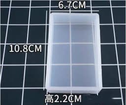 Crystal UV Epoxy Square Rectangular Mold Silicone High Mirror Cubes Handmade Jewelry Making Tool Decoration Craft Display