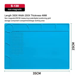Anti-static ESD Soldering Silicone Mat Heat-Resistant Work Pad For Soldering Iron Soldering Station Repair Desoldering Platform