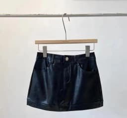Wine Red PU Leather Mini Skirt Women Spring High Waist Slim A-Line Hot Girl Skirt Ins Spicy Burgundy Party Skirts Y2k Clothing