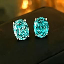 Exquisite 925 Sterling Silver Ice Flower Long Pillow-Shaped White Zircon Stud Earrings Simple Single Diamond Gold Earrings