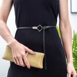 Fashion Adjustable Thin Belt Luxury Black PU Leather Female Designer Girdle Korean Corset Metal Buckle Belts For Women White