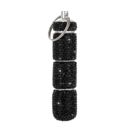 Bling Pill Case Portable Travel Pill Container Ins Rhinestone Waterproof Small Pill Holder with Keychain Cute Pill Storage Box