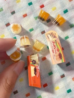 Doll House Miniature Kitchen Salad Dressing Tomato Bolognese Bean Curd Model Mini Snack Milk Black Tea Chocolate Diy Accessories