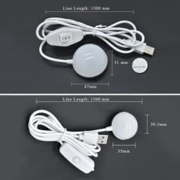 USB Mini Dormitory Night Light for Kids Children Reading Portable Magnet LED Bedroom Wall Lamp Outdoor Campping Emergency Bulb