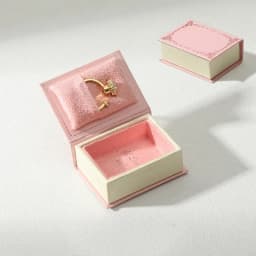 1PCS Flip Cover Book Shaped Jewelry Display Box Simple Earrings Ring Necklace Pendant Storage Box Portable Travel Jewelry Holder