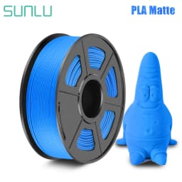 SUNLU PLA Matte Filament 1KG Shine-Free Printed Surface 1.75MM Frosted Texture Eco-Friendly Non-Toxic No Bubble Low Odor