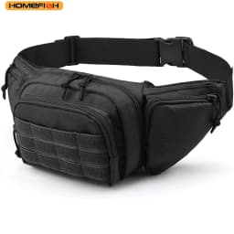 HOMEFISH New Outdoor Multi-Functional Waist Pack, Tactical Sports Bag, Cycling & Commute Crossbody Bag