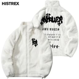 HISTREX Men Rabbit Fur Jacket Parkas,Hip Hop Fluffy Coat,Winter Fleece Overcoat,Outerwear Streetwear,Korean Women Y2k Clothing