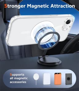 Magnetic Clear Phone Case for Magsafe IPhone Air 17 E 16 15 14 13 12 11 18 Pro Max Plus 17E 16E 18Pro Transparent Bumper Cover