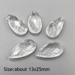 Water Drop Shape Stone Charms Faceted Amazonite Pendant Natural Gems Crystal Charms For Jewelry Making DIY Necklace 13x18mm
