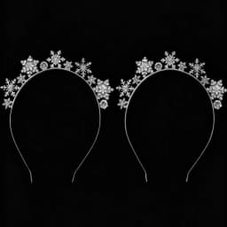The new snowflake Christmas party headband from 1pc is elegant, fashionable and three-dimensional