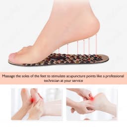Feet Massage Insoles Soft Rubber Cobblestone Foot Reflexology Therapy Acupressure Pad Improve Blood Circulation Unisex Foot Sole