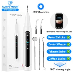 800MP Visible Electric Teeth Cleaner Ultrasonic Dental Scaler Plaque Tartar Calculus Remover for Teeth Whitening Deep Cleaning