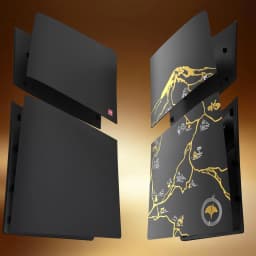 For PS5 Pro Dgital/For PS5 Slim Digital Edition Anti-Scratch Dustproof Case Replacement Hard Plastic Black Yotei Cover Skin