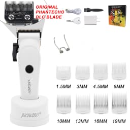 JUCAI Mini Candy Professional Hair Clipper for Men 7200RPM Brushless Motor Phantecho DLCBlade Base Charger Haircut Machine