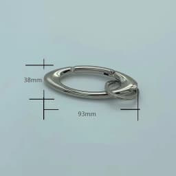 1pcs Oval Shaped Metal Carabiner Keychain Multifunctional Mountaineering Car Key Ring Outdoor Backpack Waist Hanging Decor DIY