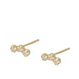 CRMYA Gold Silver Filled Hoop Earring CZ Zircon Heart Higgle Stud Earrings For Women Jewelry Earings Wholesale Aretes De Mujer