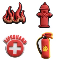 Fireman Shoe Charms for Crocs Accessories Kids Clogs Pins Boy Girls Badges Men Jeans Women Decorations Buckle Shoes Accessories