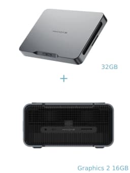 Khadas Mind 2 Mini PC&Khadas Dock&Khadas16GB External eGPU Family Portable Workstation Bundle support Thunderbolt 4&USB4(40Gbps)