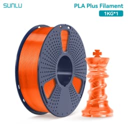 SUNLU 1KG PLA PLUS/ Clear Filament 1.75mm 1000g Spool (2.2lbs) High Toughness Neatly Wound Filament Fit Most FDM Printer
