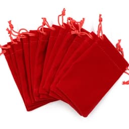 Soft Velvet Pouches Drawstrings for Jewelry Gift Packaging Pack of 100 Pouch Bags for Party Wedding Supplies Black