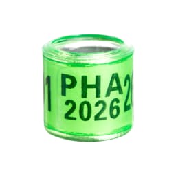 PHA 2026/2027 Pigeon Foot Ring ID 8mm With Numbers Aluminum Plastic Racing Pigeon Outdoor Training Marking Ring 60 Pcs