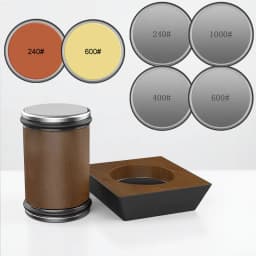 4-Angle Rolling Knife Sharpener 15/18/20/22° Roller Sharpeners Magnet Wooden Base Diamond Grinder Set Woodwork Sharpening System