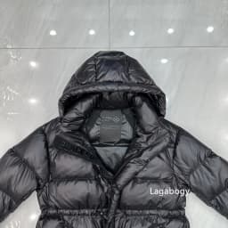 Lagabogy 2025 Black Color Mid-Long Puffer Jacket Winter Women 90% White Duck Down Coat Female Waterproof Thick Warm Hooded Parka