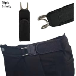 2026 Convenient Invisible Belt Without Buckle Black Elastic Waist Belts With Metal Hook Outdoor Work Pants Belt Stretch