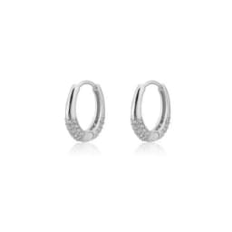 Gold Silver Color Simple Huggies Full Rainbow Zircon Hoops Earring for Women Fashion Drops Piercing Pendiente Ohrringe Jewelry