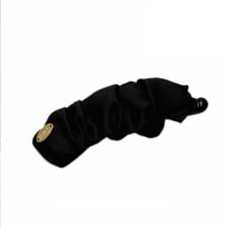 Elegant Solid Fold Fabric Banana Hairpin For Women Girls High Ponytail Holder Hair Clip Barrette Fashion Hair Accessories
