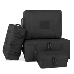 KRYDEX 4pcs Tactical Travel Packing Organizer Packing Cubes 70D Nylon Waterproof Luggage Bags Outdoor Modular Pouch Set