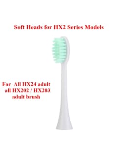 8pack Electric Toothbrush Replacement Heads Compatible with Sonicare HX2 Series Models HX2021, HX2421, HX2431,HX243W,HX2482