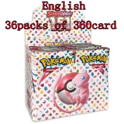Pokem Card 360Pcs Prismatic Evolutions PHANTASMAL FLAMES Scarlet Violet 151 Black Bolt English Booster Battle Transaction Card