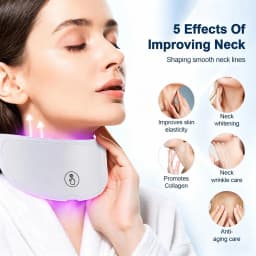 Neck LED Mask 7 Colors Photon Anti-Wrinkle Skin Brightening Neck Beauty Mask Skin Tightening Lifting Neck Daily Beauty Care