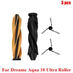 Acccessories Fit For (Dreame Aqua 10 Ultra Roller) Vacuum Parts Main Roller Brush Side Brush Cleaner Filter Dust Bag Roller Mops