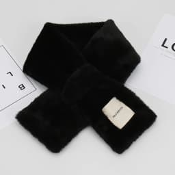 Winter Women's Faux Rabbit Fur Scarf Soft Plush Solid Color Neck Collar Warmer for Adults And Children