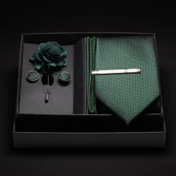 JEMYGINS New Designer Silver Gray Ties For Men Wedding Party Neck Tie Pocket Square Cufflink Pin Gift Box Set Gravat Accessories