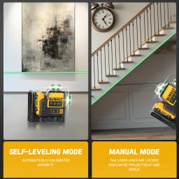 2026 Dewalt DW089LG 12V Green Laser Level, 12 Line 3-Sided 360° Vertical & Horizontal for Indoor Outdoor Project Lithium