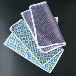 32cm Fashion Mens Oversized Polka Dot Pocket Square Elegant Silky Floral Navy Blue Handkerchief Wedding Tuxedo Accessories Hanky