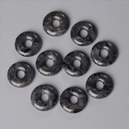 5pcs Natural Big Hole Stone Beads Labradorite Jades Agates Round Donut Pendant For Jewelry Making Earrings Necklace DIY 18CM