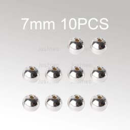 Silver Beads For Jewelry Making, 925 Balls SilverB bead Spacers To Make Bracelets And Necklaces
