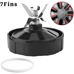 For Ninja Blender Replacement Parts Assembly 7 Fins, Extractor Blade Blender Cup Parts for BL451 BL456