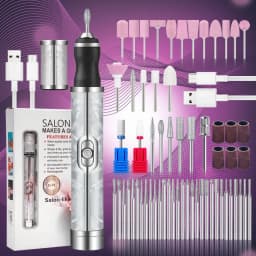 Electric Nail File Set Nails 4 Speeds Cordless Acrylic Nail Tool Thick Nails Edge Shaping Polishing Grinding Nursing Dead Skin