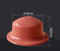 Rubber Pad for Pad Printing Silicone Cylindrical Coding Machine Date Manual Electric Pneumatic Durable Pad Printing Rubber Head