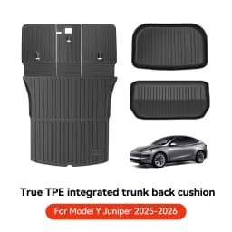 YZ TPE Car Floor Mats for Tesla Model Y Juniper 2025 2026 Luggage Mat Set Four Seasons Waterproof Anti-slip Trunk Mat