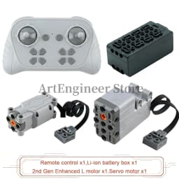 1000mAh 8 Way Remote Programmable APP Control Kit Rechargeable Battery Box Power Functions Motor Building Blocks Set Car Modify