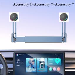 Hipacool Dual-position Car Screen Phone Holder Bracket Metal 360° Adjustable Stand for Tesla Model 3 Highland Y Car Accessories
