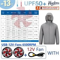 Portable Air Conditioner Jacket USB Fan Cooling Coat Outdoor Work Construction Fishing Hunting Lightweight Sun protection Jacket